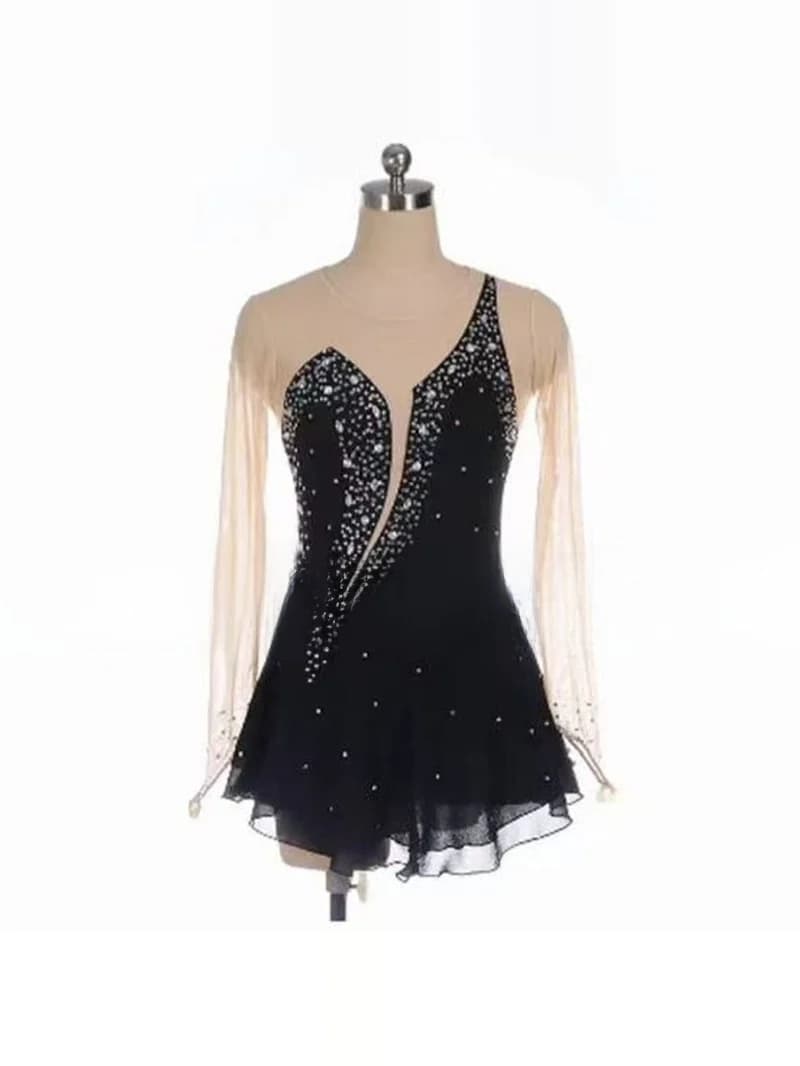 Competitive Performance Ice Dancing Figure Skating Costume Jazz Cheerleading Gymnastics Suit for Female Art Examination