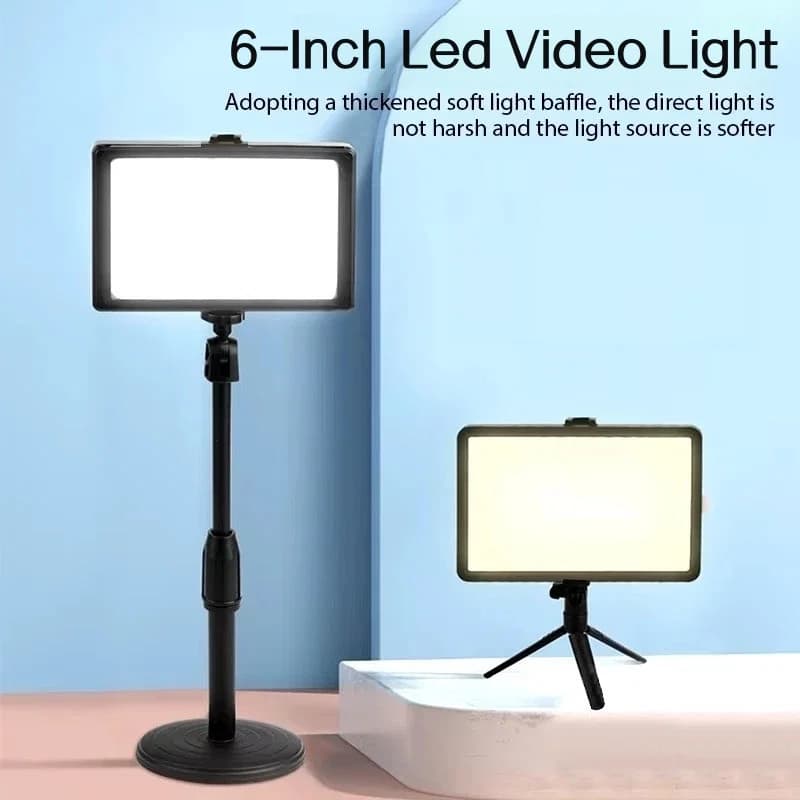 6 inches 3000K-6000K LED Photography Video Lighting Lighting Study lamp kit for live streaming video RGB filter