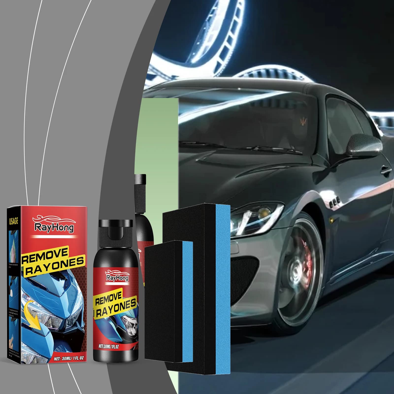 Strumento Universale per Riparazione Graffi Auto, Rimozione Volute, Cera Lucidante per Riparazione Graffi, Accessori e Prodotti per Auto