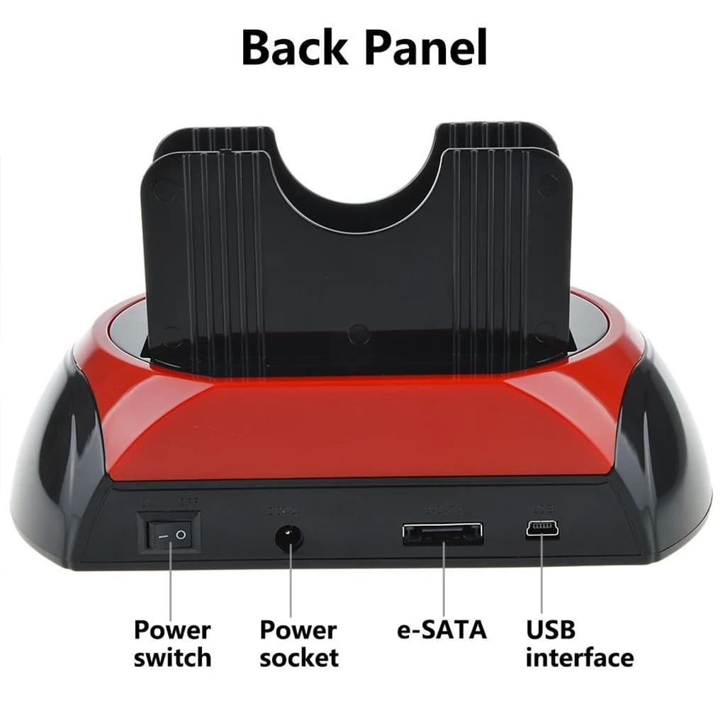 Docking Station HDD USB2.0 IDE SATA to ESTAT Hub card reader AU Plug