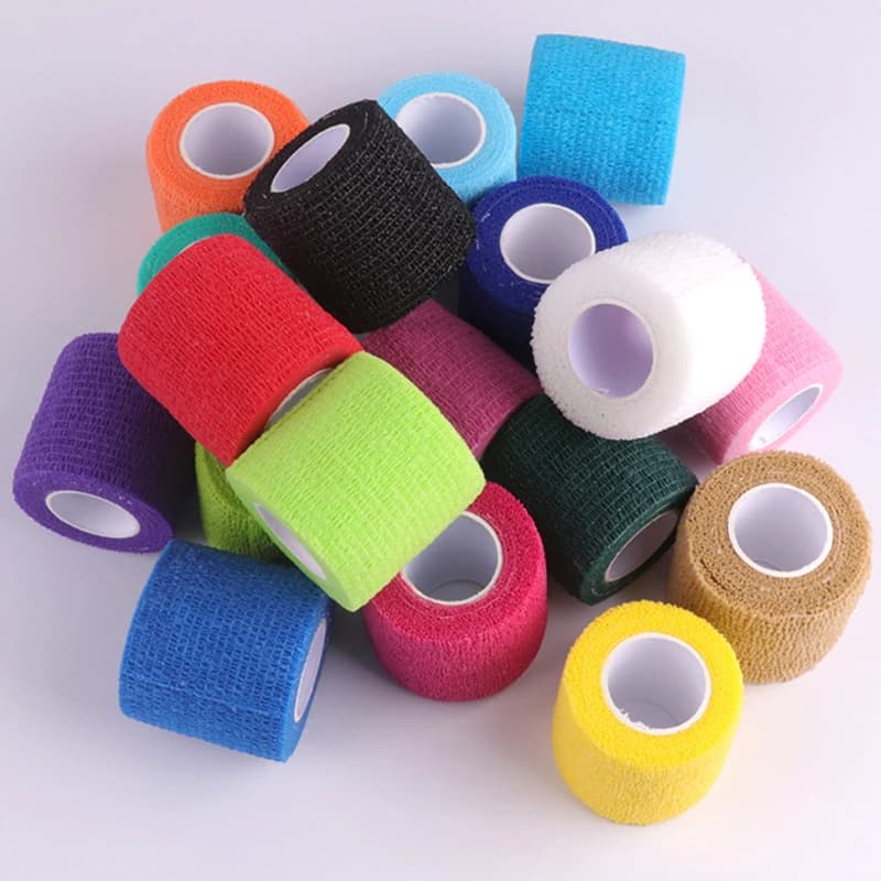 1 Pezzo Benda Sportiva Elastica Autoadesiva, Nastro Protettivo per Polso, Palmo, Dita, Braccio, Spalla, Ginocchio, Caviglia, Gambe di Animali Domestici