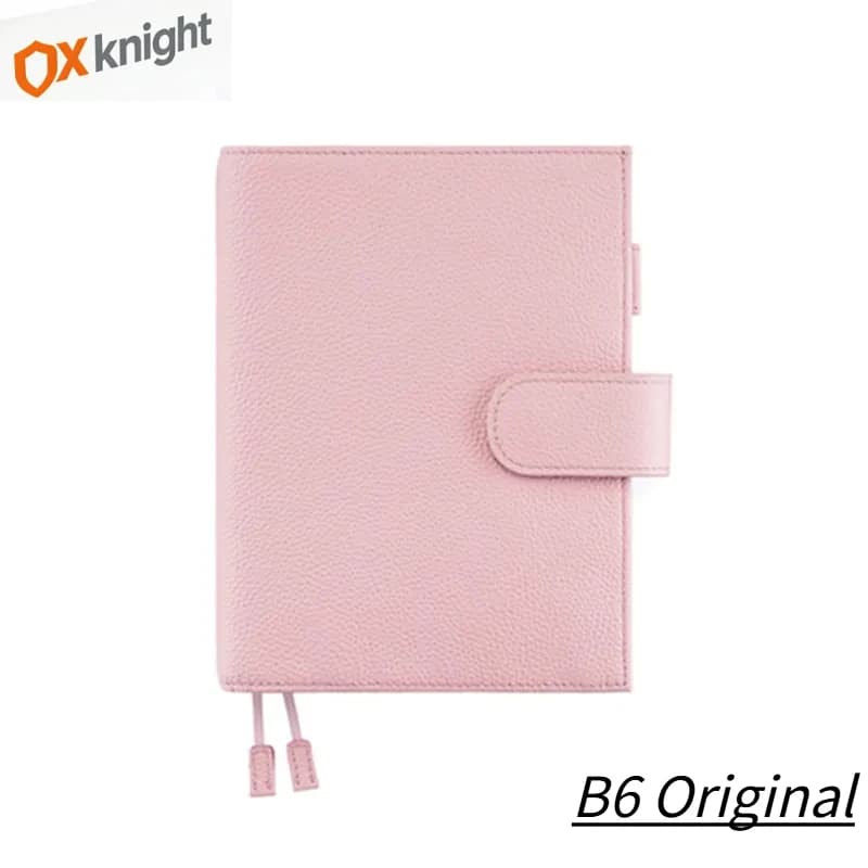 OX Knight Serie Originale B6 Plus - Copertina per Taccuino Stalogy in Vera Pelle Martellata - Agenda Organizer Diario