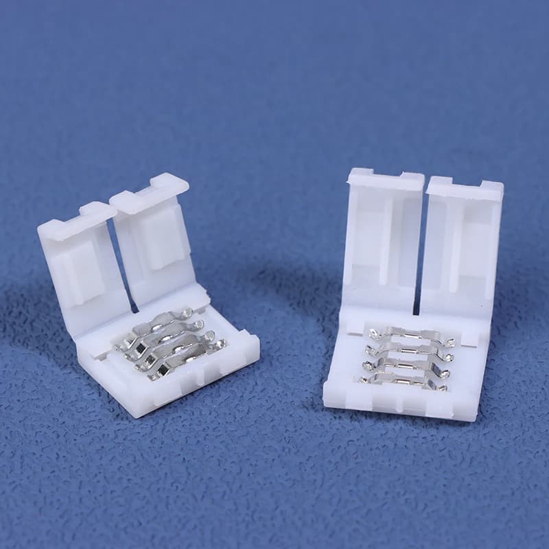 ⭐ 10 Pezzi Connettori per Strisce LED 8MM 10MM 2Pin 3Pin 4Pin 3528 5050 RGB Monocolore Senza Saldatura per Schede PCB e Cavi