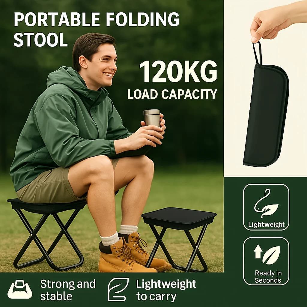 Camping Chair Foldable - Outdoor Portable Chair, Fit for Camping, Beach, Fishing, Garden and Travel, Naturehike Chair