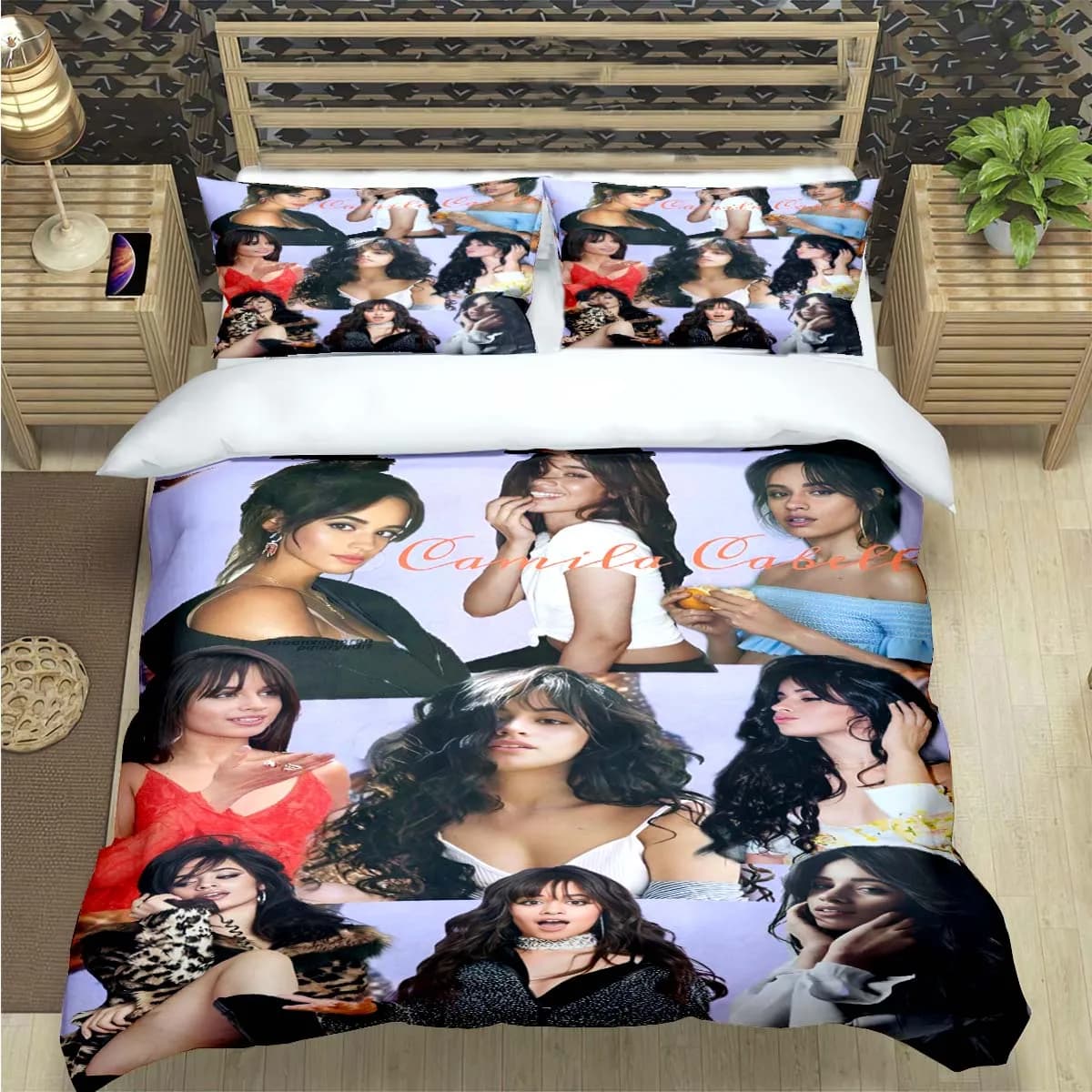 Popolare famoso cantante C-Camila Cabello Set di biancheria da letto con stampa Set di forniture per letto Set di trapunta Set per adolescenti Ragazze Twin Single Kid Gift