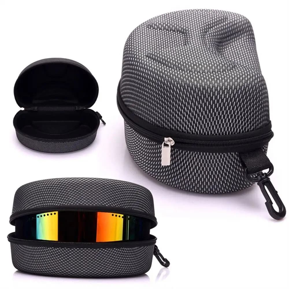 Hard Box Glasses Bag Black Zipper EVA Snowboard Eyewear Case Skiing Goggles Box Sunglasses Carrying Case Ski Eyewear Case