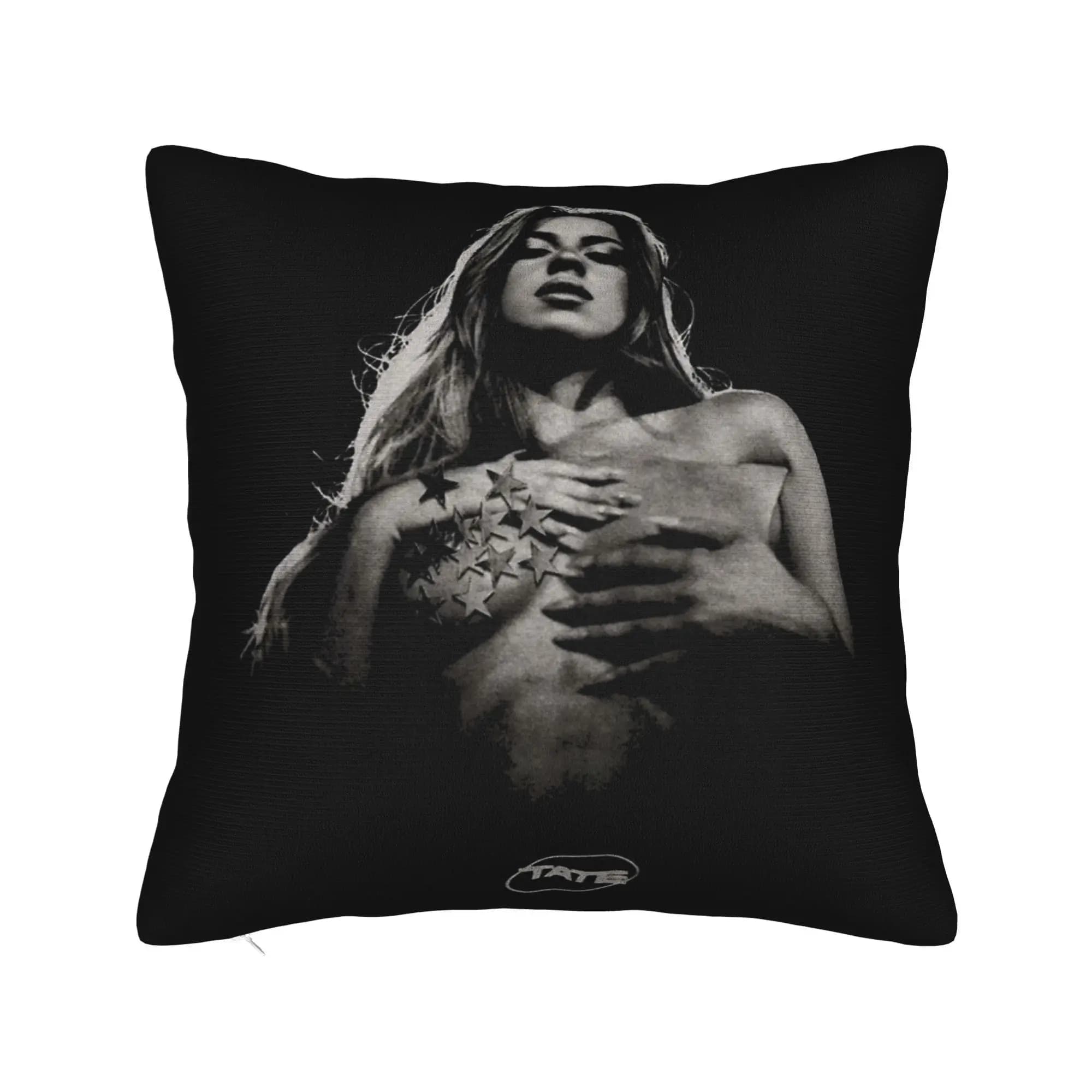 T8 Tate Mcrae Pillowcase Printed Polyester Cushion Cover Decorative Pillow Case Cover Chair Zipper 45X45cm