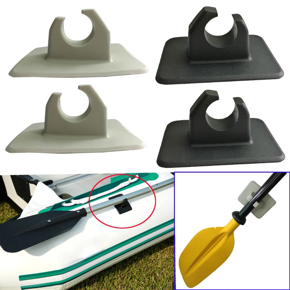 2 pz PVC Gonfiabile Barca Paddle Pinze Remo Palo Paddle Pinze Supporto Patch di Montaggio per Barca A Remi Gommone Kayak Accessori