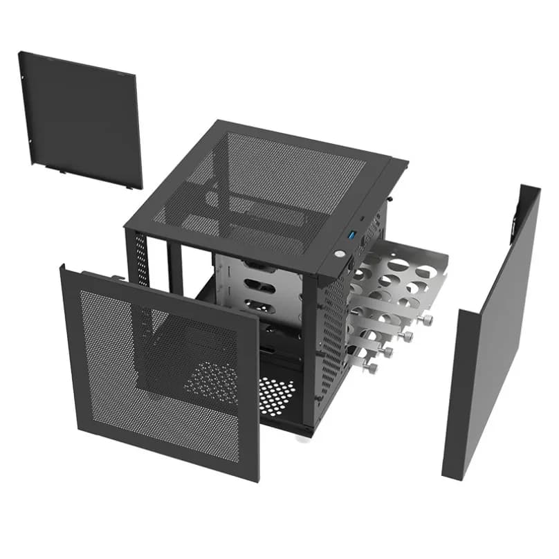 4 posizioni disco NAS chassis Alimentatore SFX scheda principale itx servizio di archiviazione striscia di alluminio a rete piccolo chassis N40