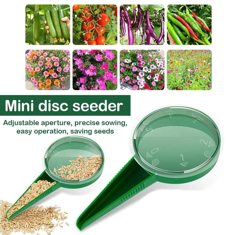 Seminator Adjustable Manual for Plant Seeds, Portable Seed Dispenser, Flower Seed Accessories and Grass