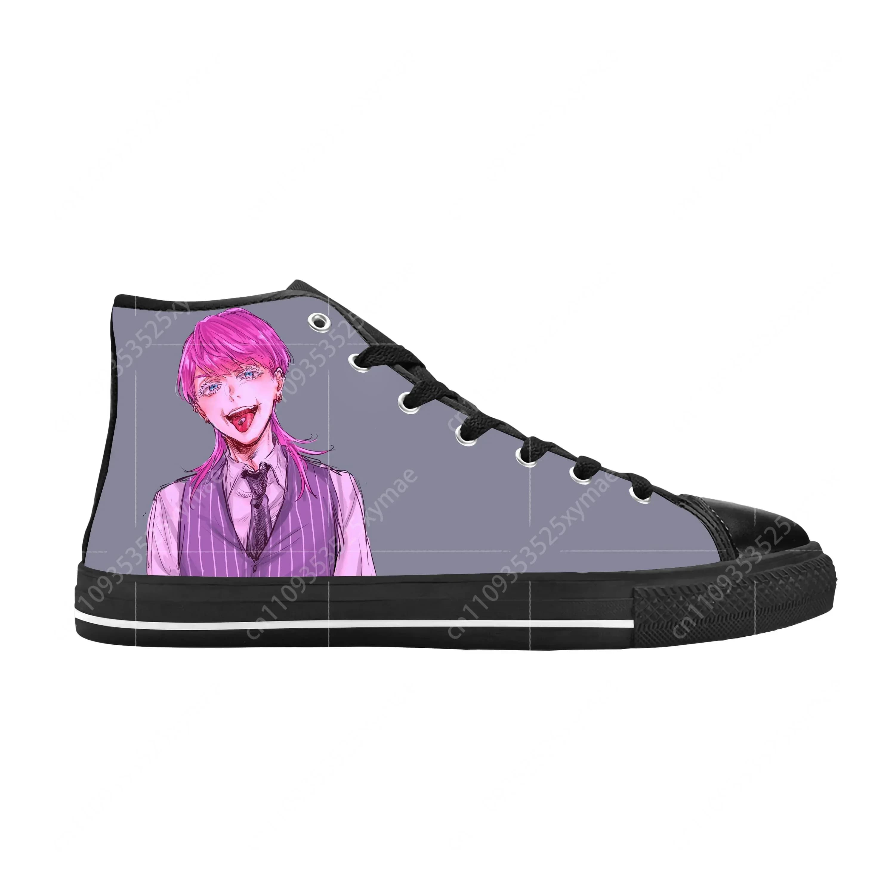 Anime Manga Comic Tokyo Revengers Sanzu Haruchiyo Casual Cloth Shoes High Top Comfortable Breathable 3D Print Men Women Sneakers