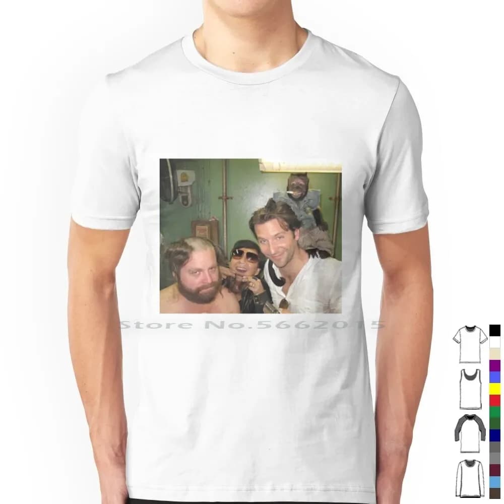 /Postumi di una sbornia Poster T Shirt 100% cotone divertente la festa dei postumi di una sbornia film per bere birra Bradley Cooper Comedy Short