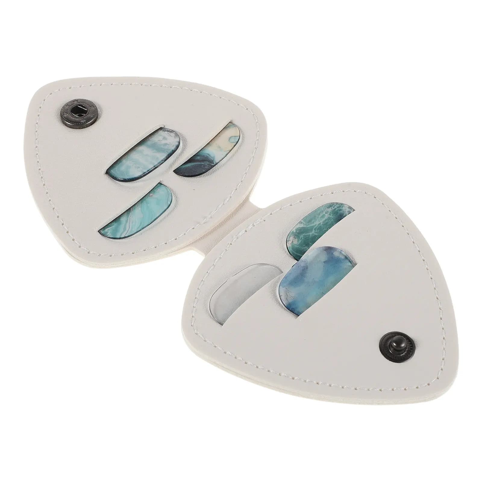 Set di 1 plettro per chitarra con custodia trasparente, borsa porta plettri per chitarra elettrica e acustica, custodia portatile per plettri da viaggio per principianti