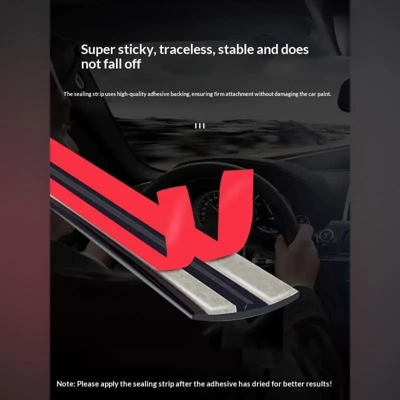 Car Rubber Weather Stripping Uncut Sealing Trim For Roof Window Windshield Auto Soundproof Waterproof Seal Accessory Gadget