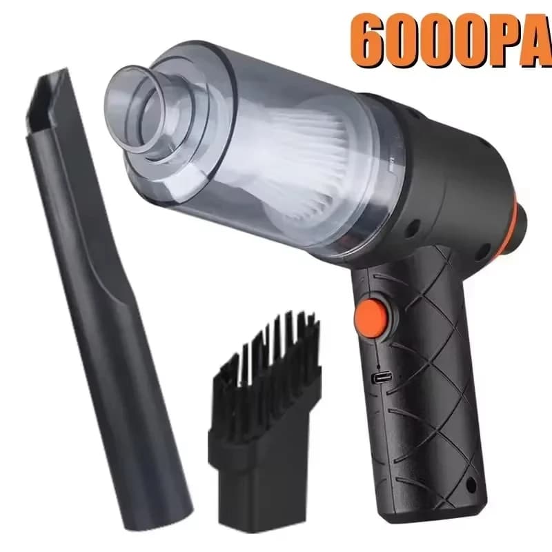 Aspirapolvere Portatile Senza Fili per Auto 6000Pa 120W ad Alta Potenza con Funzione Soffiatore d'Aria per Casa, Ufficio e Auto