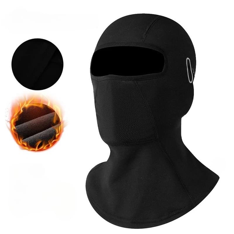 Winter Cycling Helmet Warms Full Face Bike Mask Winter Windproof Battery Cycling Copricapo Mask Ski Bike Copricapo