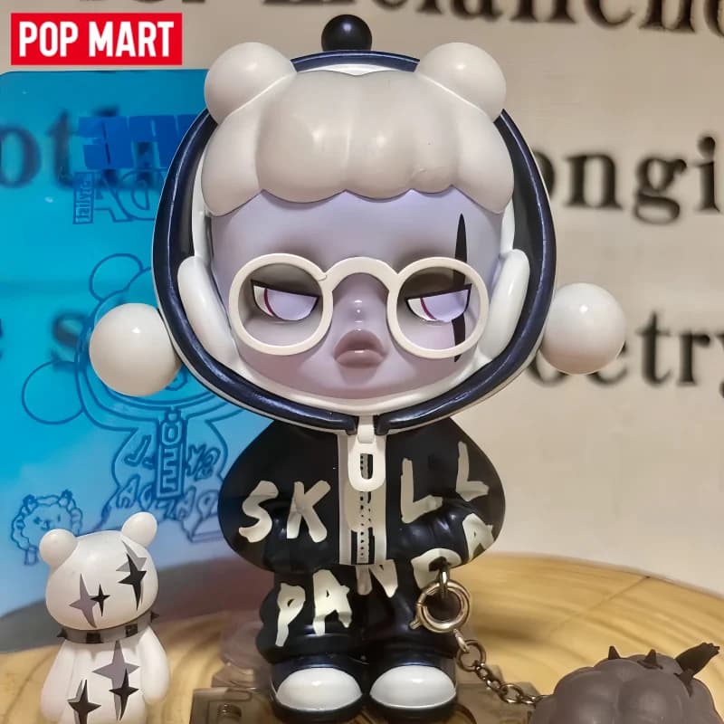 Original POP MART Skullpanda HYPE Panda Series Blind Box Kawaii Cartoon Anime Figure Doll Model Guess Bag Desktop Ornament Gifts