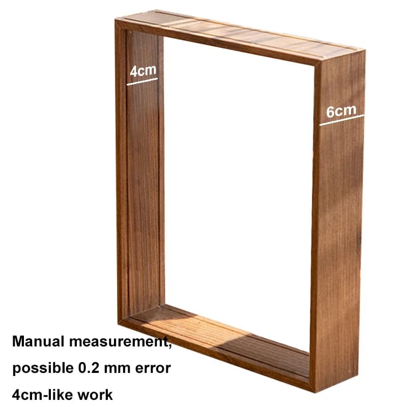 Deep trasparente Shadow Box Frames Bouquet Display Flower Case Deep for Crafts 3D Picture Memory tavolo in legno