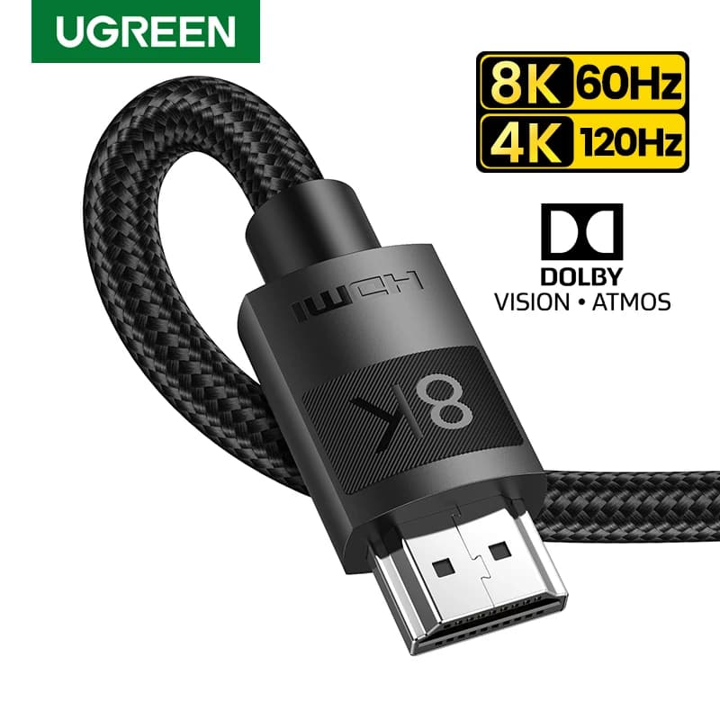 UGREEN HDMI 2.1 cable Splitter HDMI 8K/60Hz 4K/120Hz support Dolby Vision & atmosphere eARC for RTX 3080 Xbox Series X cable HDMI 8K