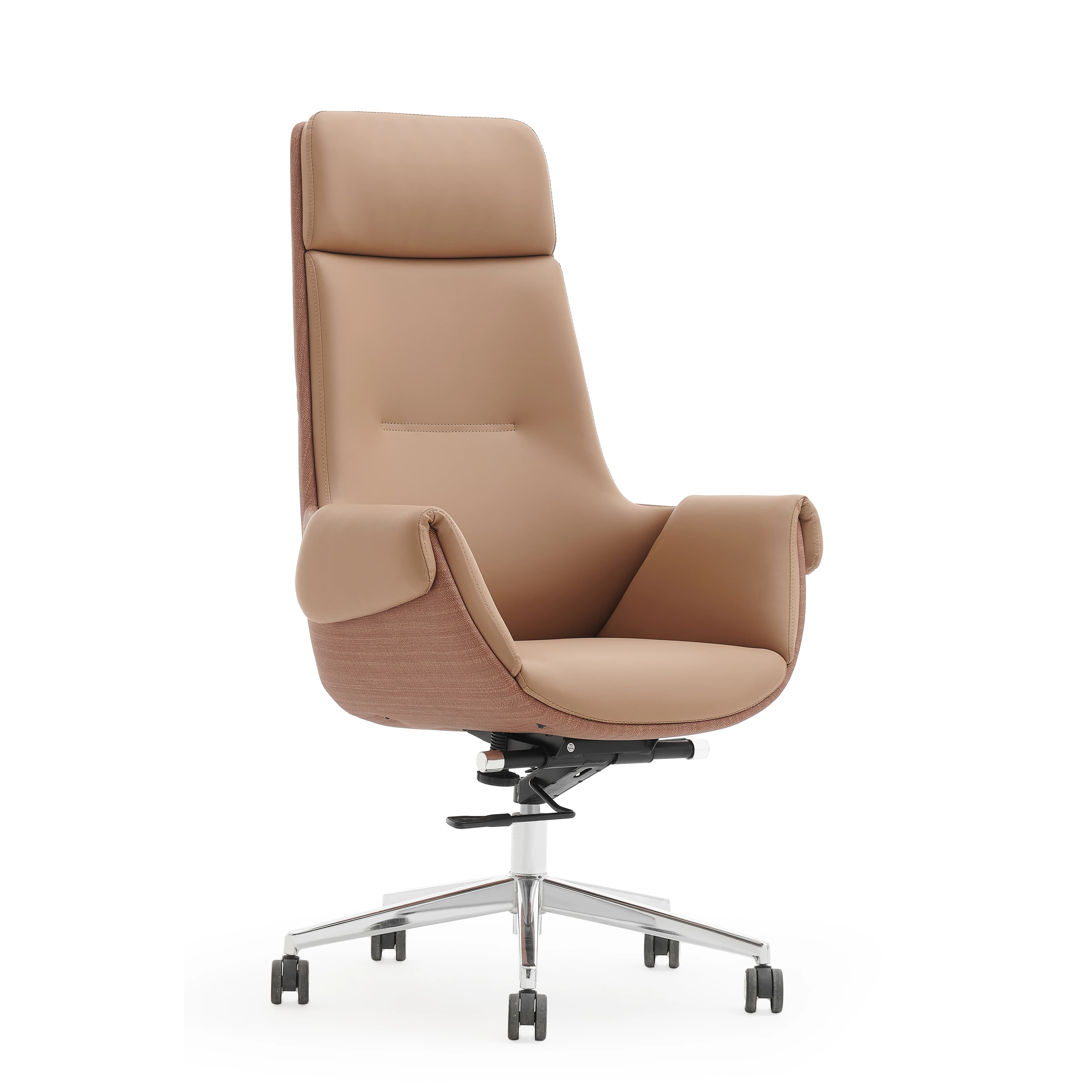 Sedia in tessuto d'attesa premium Sedie ergonomiche lombari per ufficio reclinabili per PC da gioco per riunioni esecutive in pelle