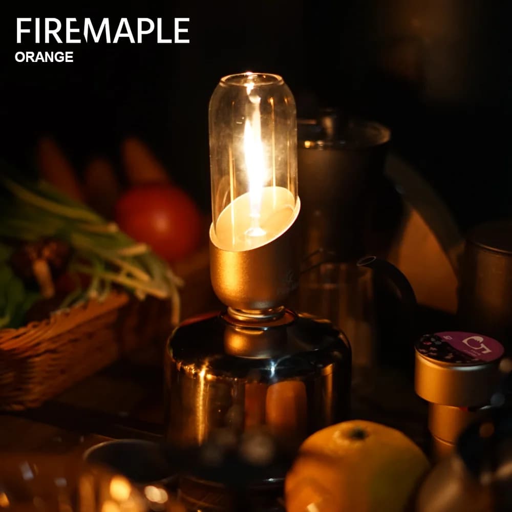 Fire Maple Orange Gas Lantern Outdoor isobutane fuel lights for camping hiking backpack romantic atmosphere Gas lamp