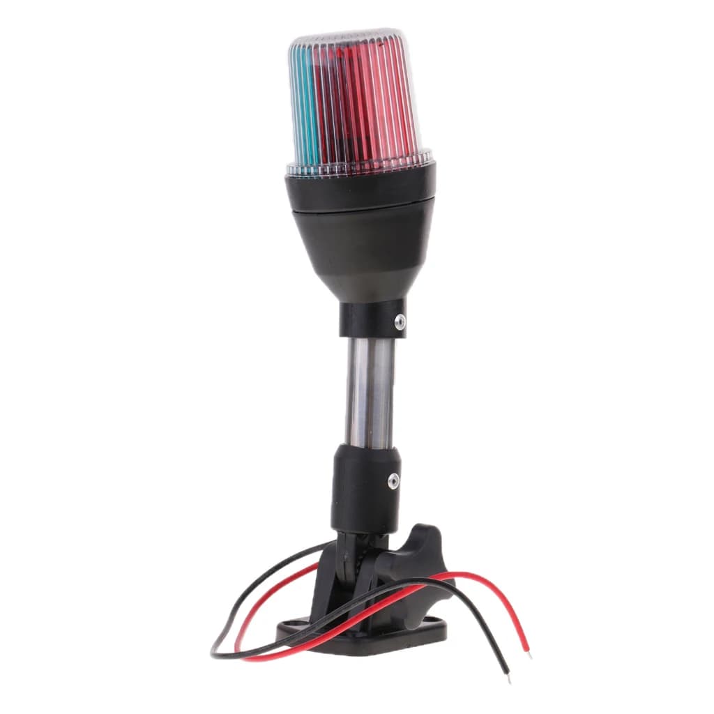 Luce di ancoraggio per barca a LED illuminazione a tre colori rosso verde bianco 12V acciaio inossidabile