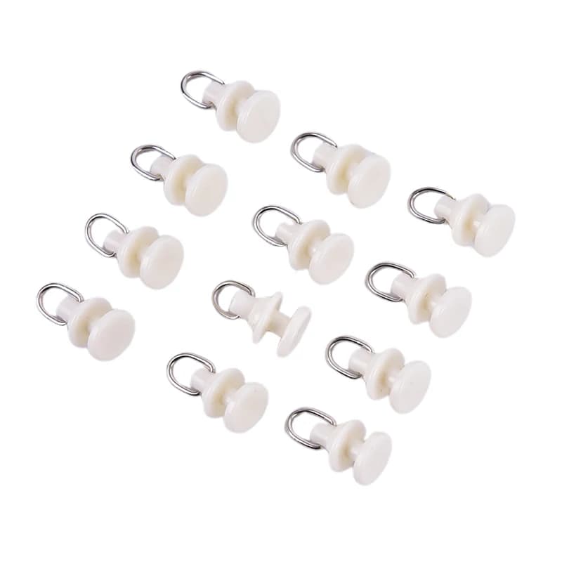 Offerta Speciale: 20 Pezzi di Pattini per Binari Tende, Ganci e Rullini per Tende, Accessori per Binari di Tende, Drappeggi, Velati e Mantovane