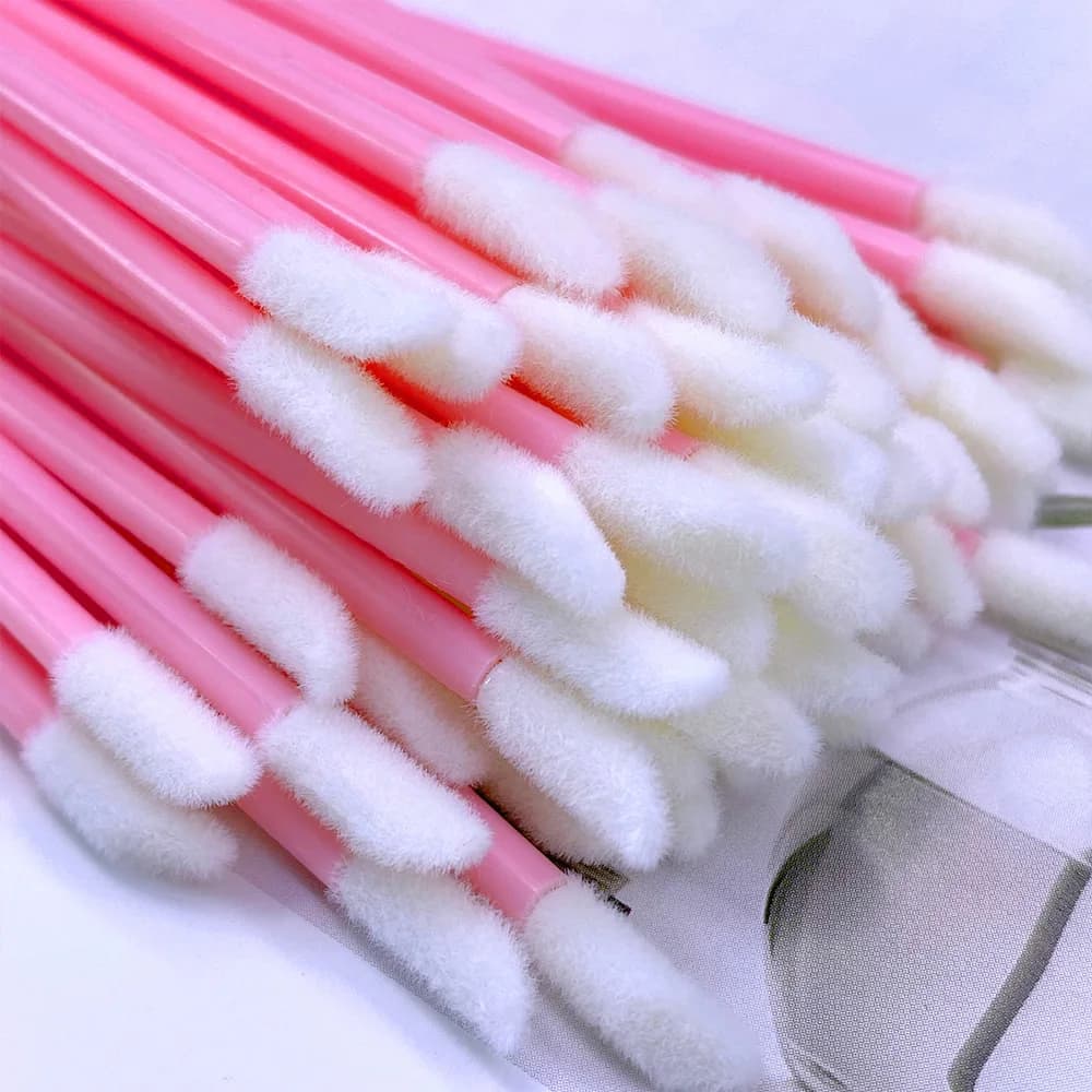 100/500 Pcs Brushes for Lips Use and Drop Brush for Lips Cosmetic Lip Lips Polished Bacchette Detergent Applicator Umbrella Makeup Brush Tool