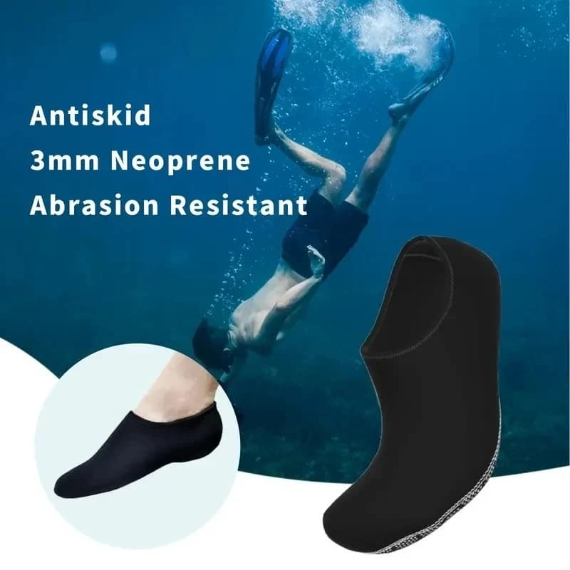 3 mm neoprene socks, water slide socks, diving, swimming, surfing, snorkeling