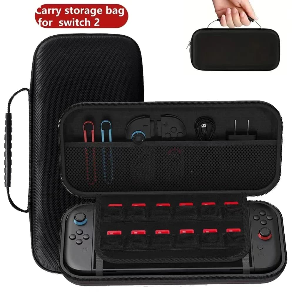 Custodia da viaggio per console NS Switch 2 Custodia rigida antiurto in EVA Custodia protettiva per accessori Switch 2