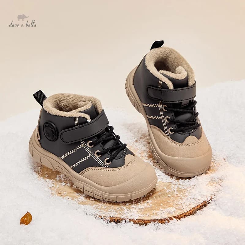 Dave Bella Winter Kids Sneakers scarpe calde Running children's Boy Girls antiscivolo Plus Girl Casual scarpe da Trekking DB4241485
