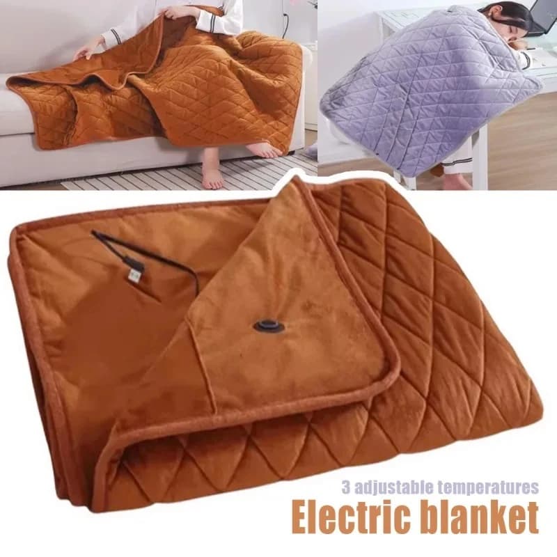 Coperta scialle invernale USB Riscaldamento rapido regolabile a 3 livelli, con coperta calda lavabile tascabile Coperta elettrica multifunzionale