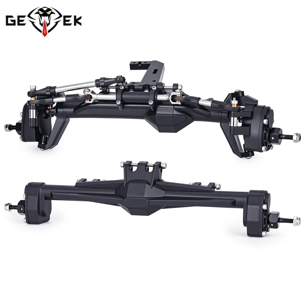 Set Completo di Assali Anteriori e Posteriori in Plastica per Auto RC Crawler 1/10 Vanquish H10, Parti di Aggiornamento