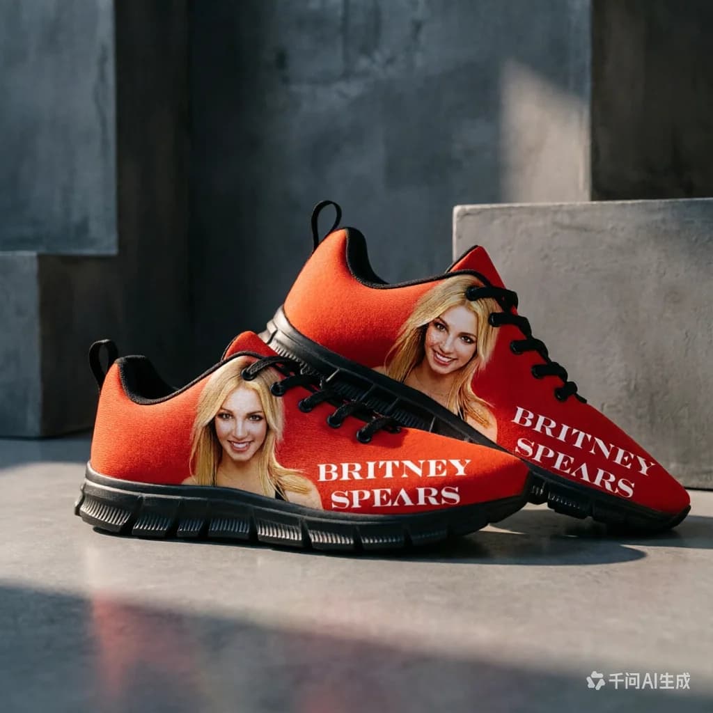 Britney Spears Y2K Retro Low Top Sneakers, Personalized Custom Print, Wear Resistant Outdoor Shoes, Unisex Urban Daily Footwear
