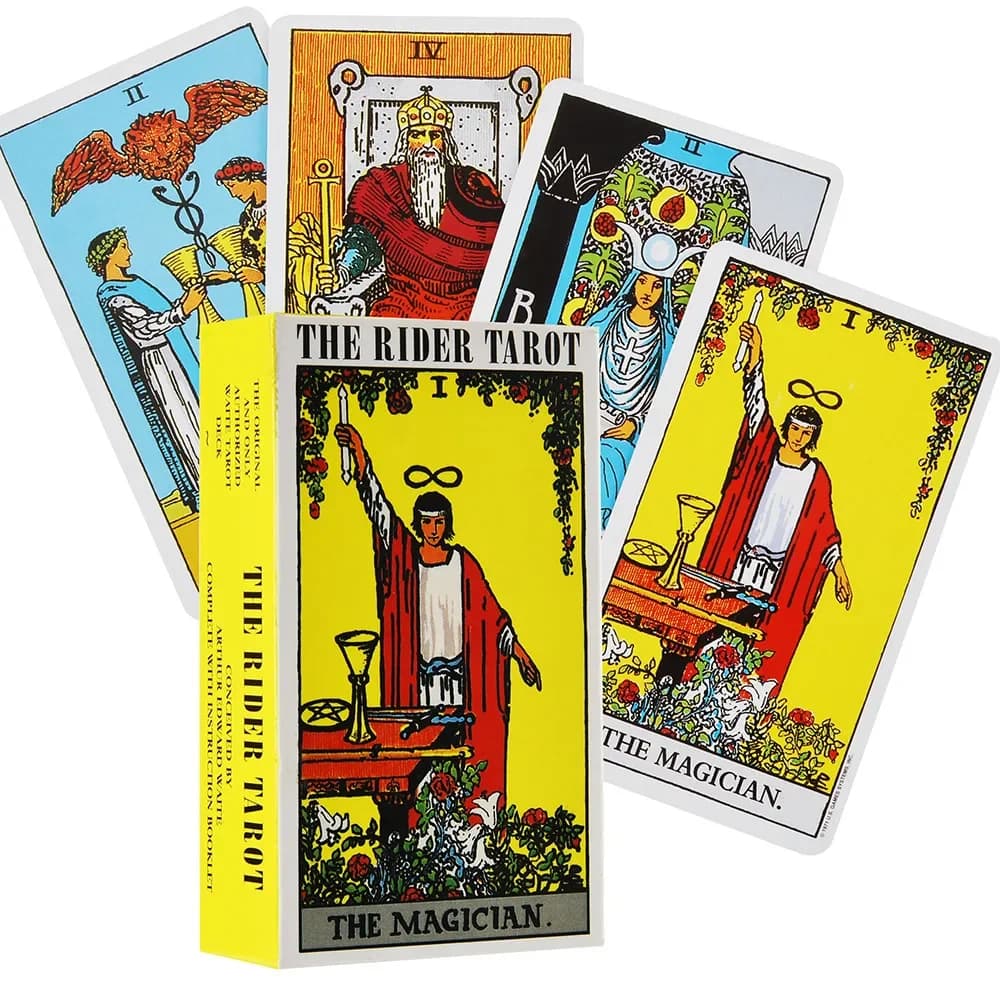 Vendita calda Carte dei tarocchi del cavaliere per la divinazione Uso personale Mazzo dei tarocchi Versione inglese completa Mazzo di oracoli per donne Ragazze Gioco da tavolo