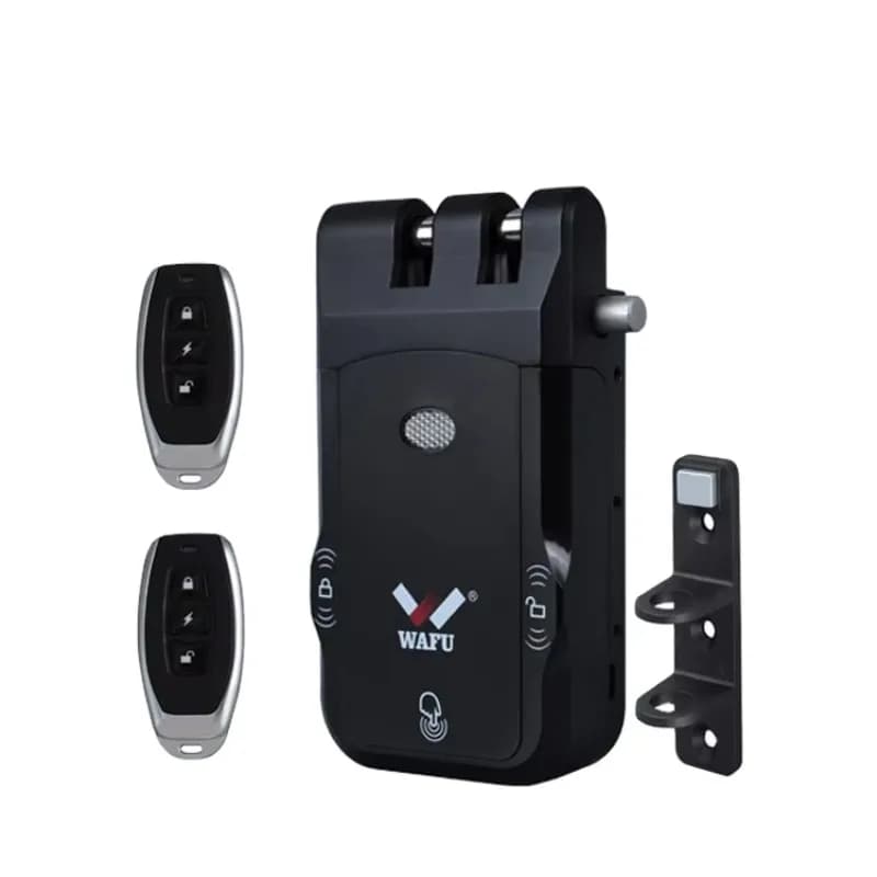 WF-026 Sistemi doppi Doppi motori Serratura per porta invisibile intelligente Serratura per porta di casa senza chiave Serratura per porta con telecomando elettronico