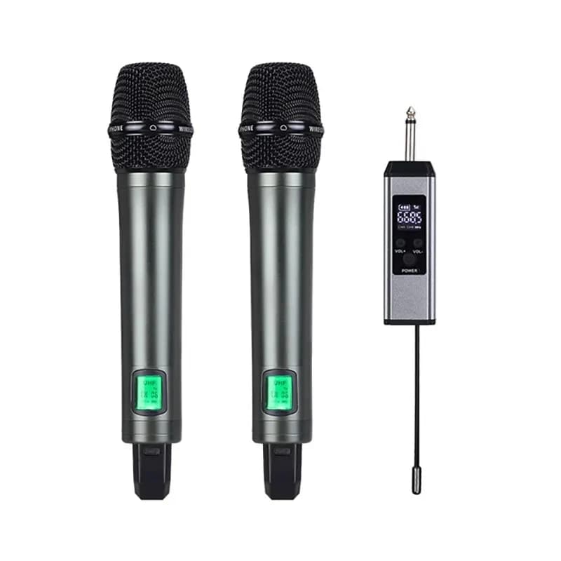 Audio professionale Karaoke microfono Outdoor Home Singing Sound Card apparecchiature di trasmissione in diretta Wireless Dynamic MIC