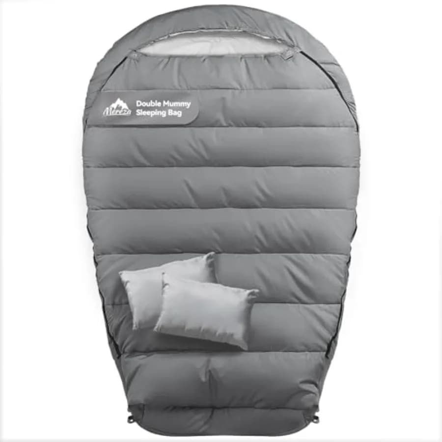 Double Pele Bag for Adults with Cushion, for Cold Climates 0 Degrees, Pele Bag for 2 People, for High and Robust Men, Couples, Families