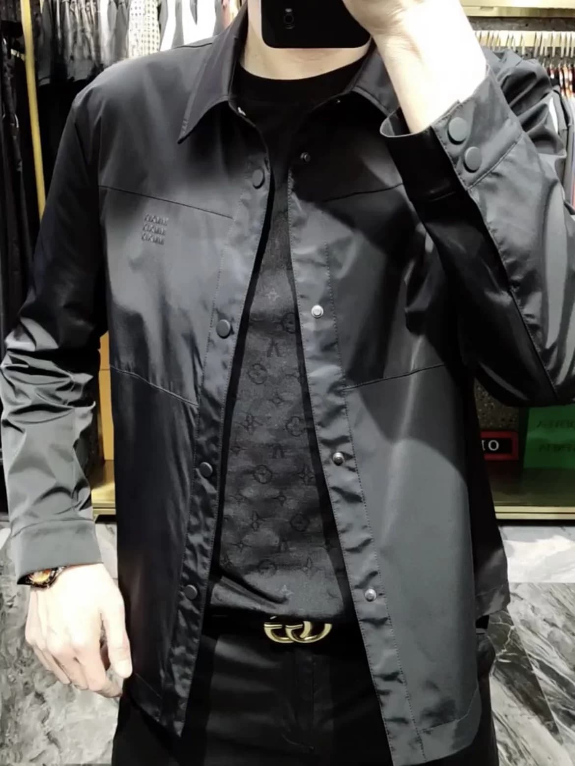 Giacca Invernale Casual da Uomo di Alta Gamma, Stile Business Casual, Colletto Rovesciato, Abbigliamento in Cotone, Cappotto