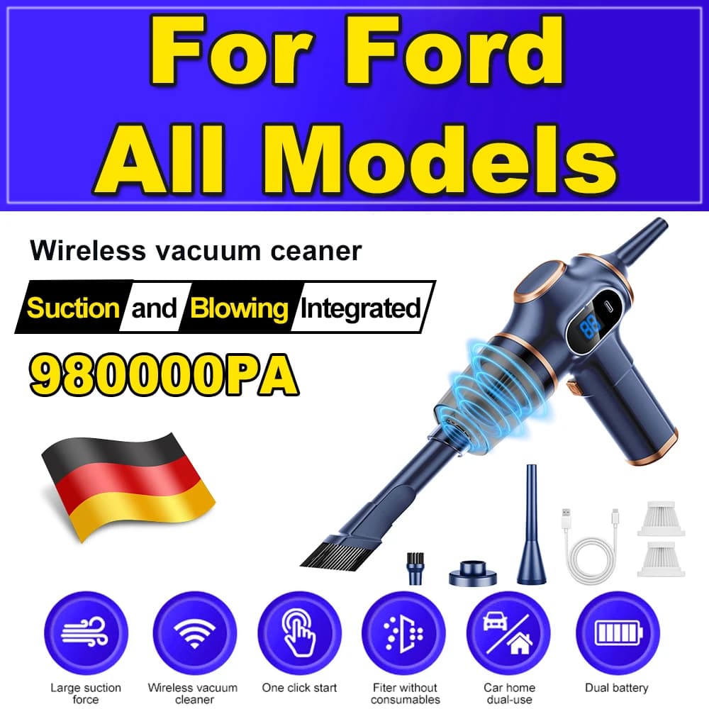 Aspirapolvere per auto da 120 W 980000 Pa Mini Wireless Automobile Palmare Multi Usa Potente Aspirapolvere Per Ford Tutti I Modelli