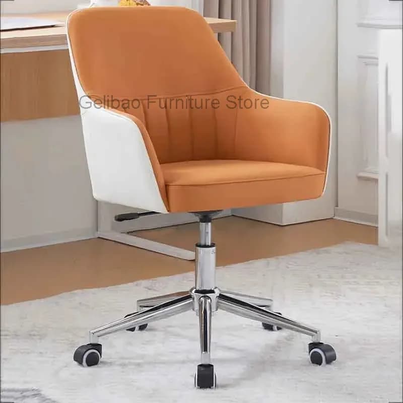 Supporto esecutivo Sedia da ufficio Schienale Ruote fantasia Poltrona da casa Sedia da ufficio Girevole Comodo gioco Chaise De Bureaux Mobili