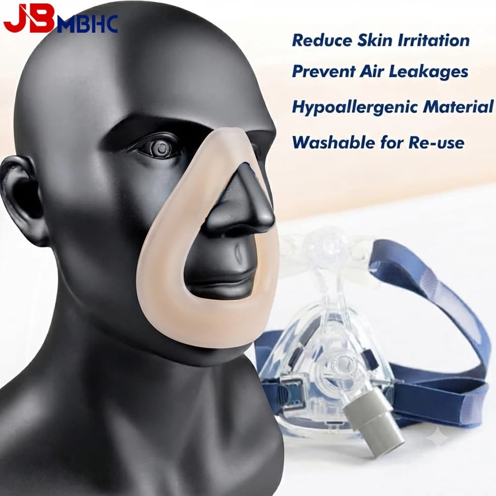1/2PCS CPAP Nose Pads Silicone Nasal Pads for Full Face Mask Reusable Washable Soft CPAP Nose Guard Comfort Seal Skin Protection
