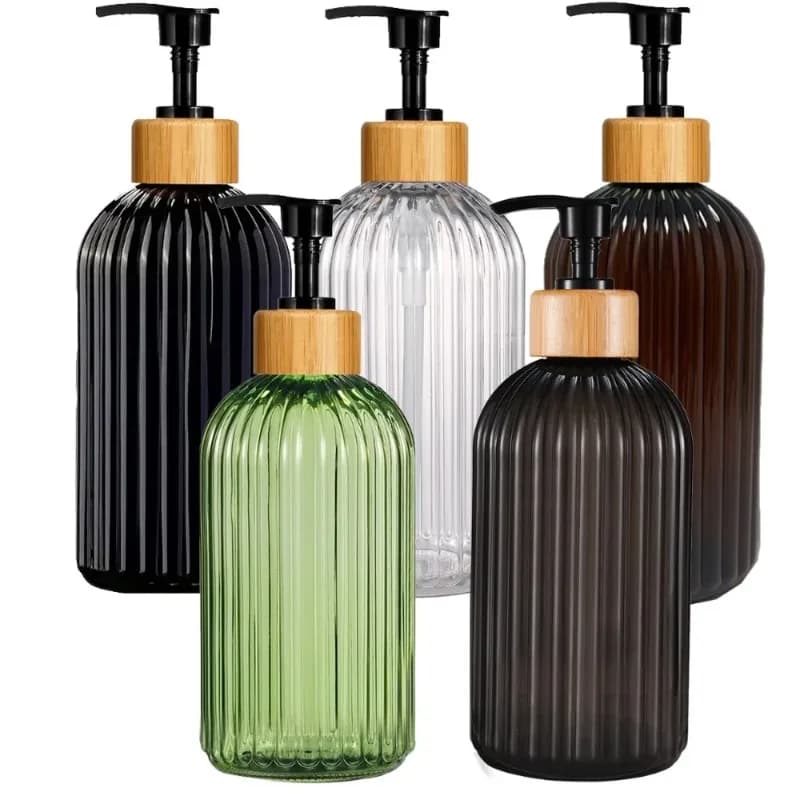1PC 500ml Refillable Soap Dispenser Bottle Portable Liquid Soap Container for Bathroom Kitchen