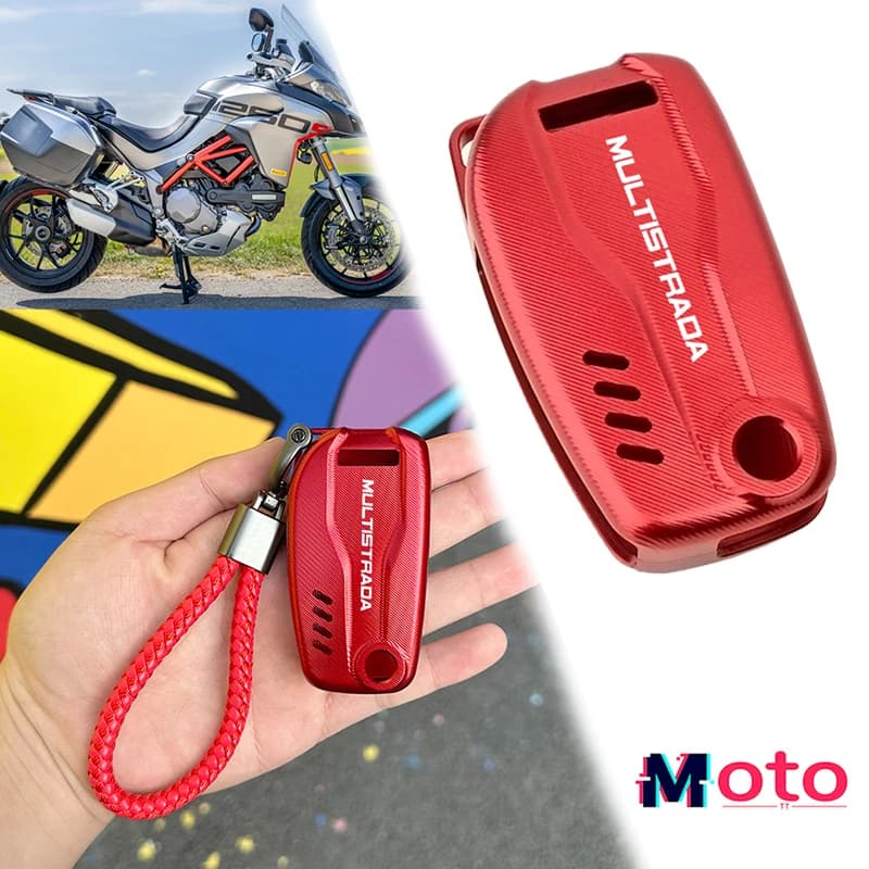 Misura Per Ducati Multistrada 950 1260 S MTS 1260 950 2017- 2024 MULTISTRADA Custodia Chiave Moto Borsette e Portachiavi Portachiavi
