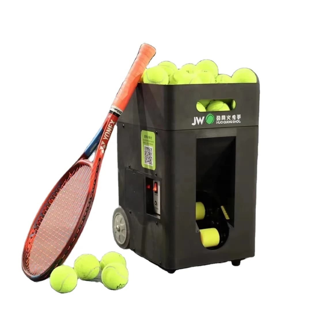 Pratica macchina per palline da padel da tennis per app di suonare e allenare e telecomando