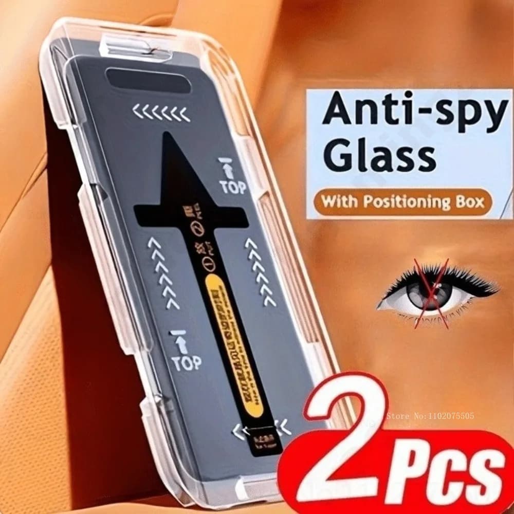 2 pezzi protezione schermo in vetro temperato per la privacy per Samsung Galaxy S24 Ultra S21 FE S25 Edge S22 Ultra S25 Plus S24 S23 Ultra Glass
