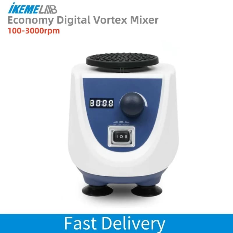 IKEME Vortex Mixer Adjustable Speed Test Tube Mixer for Tattoo Ink Pigment Nail Polish Gel Polish Liquid Lab Vortex Shaker
