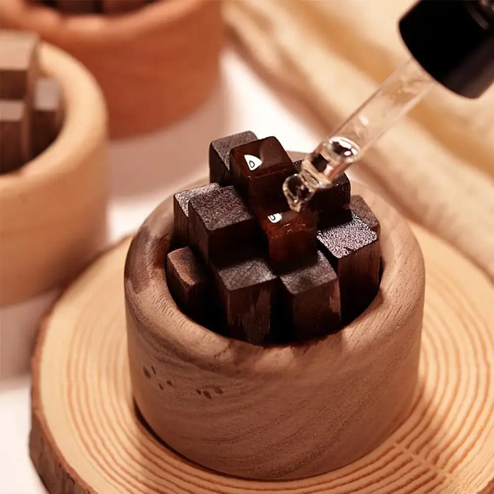 Diffusore di oli essenziali con aste diffuse Fragranza senza fumo Aromaterapia senza fuoco in legno per decorazioni per la casa Ufficio Auto artigianale