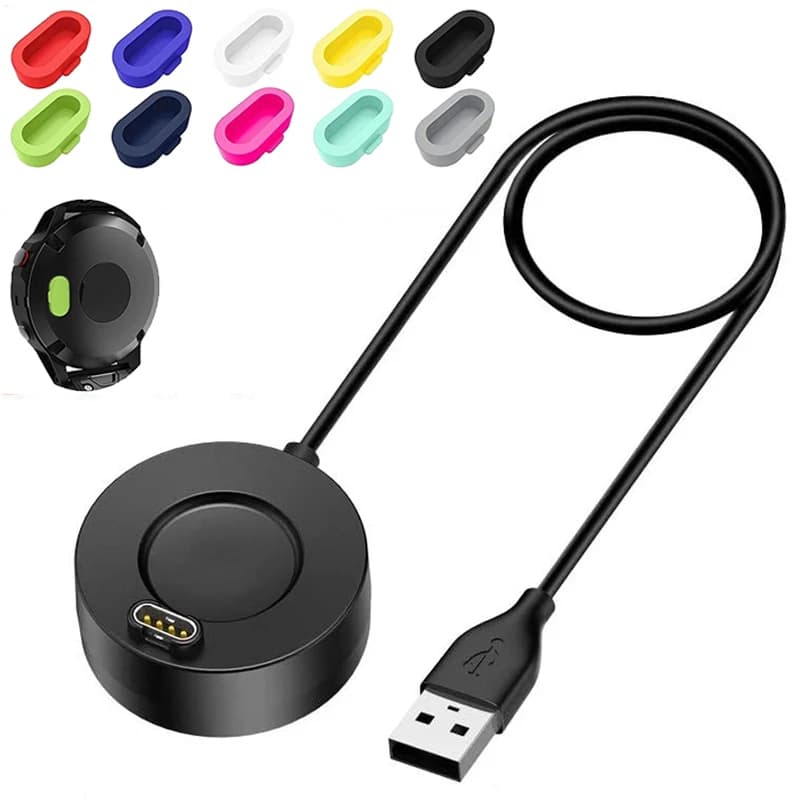 Charging cable for Garmin Fenix 7 7S 7X 6S 6X 5 5S 5X Venu 2S USB Type C IOS Charger Adapter Clock Charger with Dust Plug