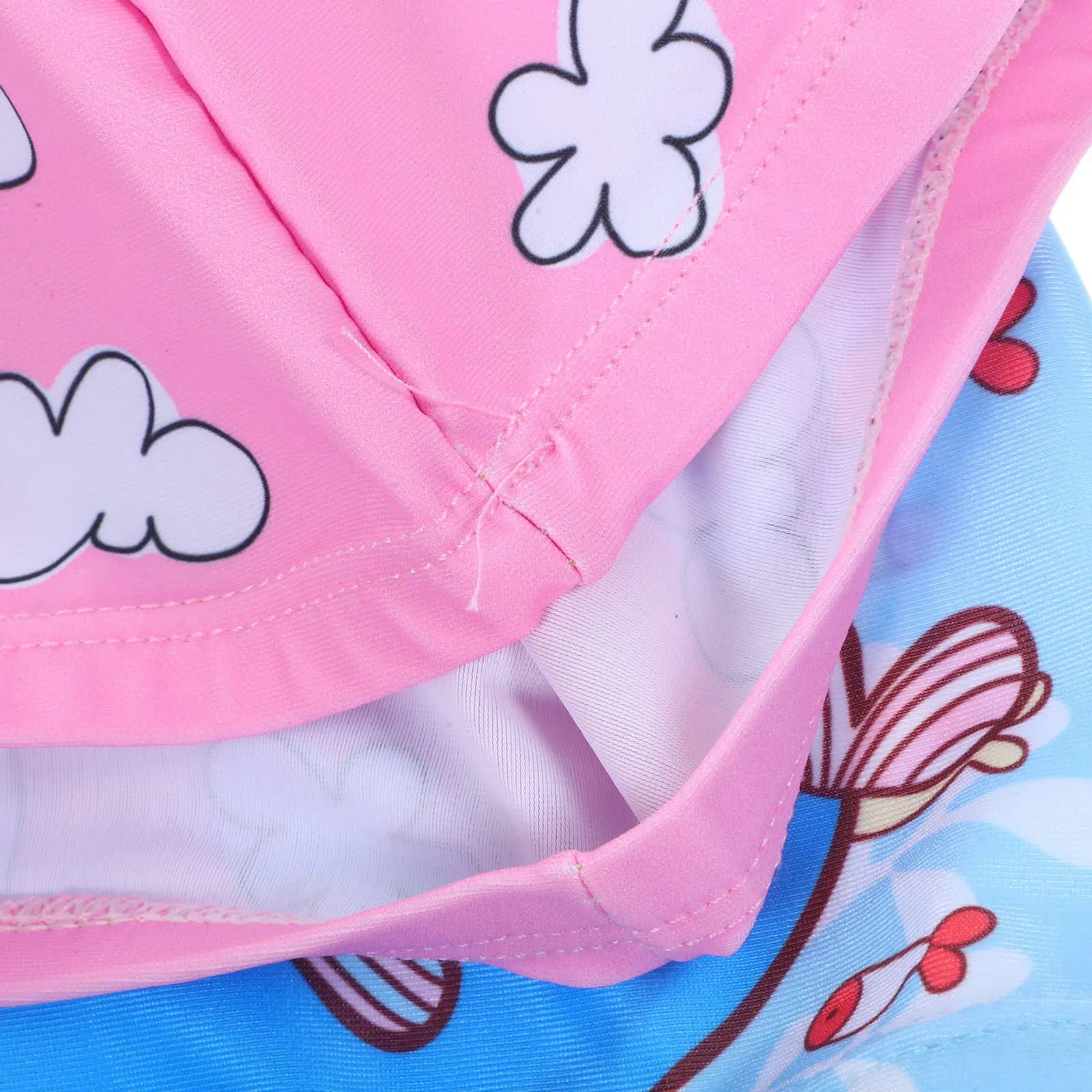 2 Pezzi Cuffia da Nuoto Cartoon per Bambini Unisex, Elastica, Protezione Capelli, per Capelli Lunghi, Donna, Ragazza, Uso Interno ed Esterno